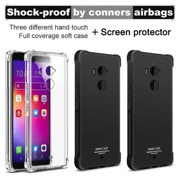 

Airbag version For HTC U11+ HTC U11 PLUS Case with Screen Protector IMAK Soft TPU silicone phone shell Back Cover phone cases