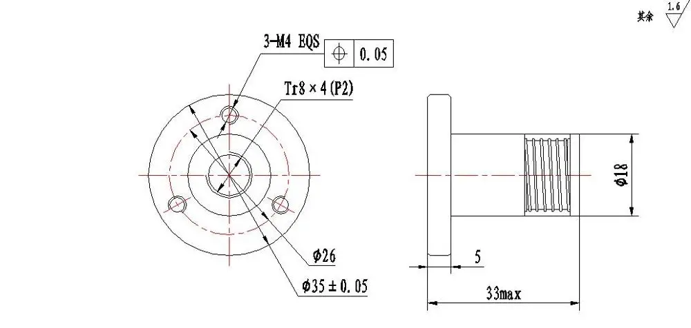Анти Зазор Гайка для TR8X2 TR8X4 TR8X8 ШВП 8 мм pom беззазорной гайка ЧПУ 3D части
