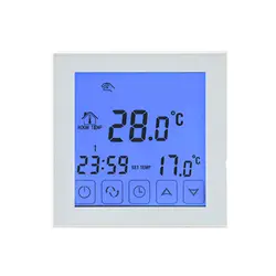 HY03WE-1 ЖК-дисплей Сенсорный экран цифровой номер теплые программируемый термостат терморегулятор для под пол Электрический Система нагрева