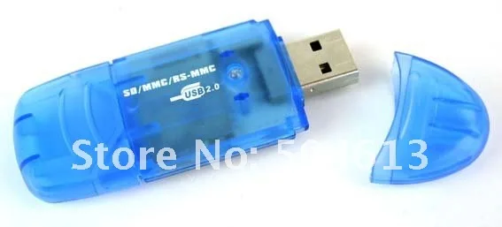 Оптовая продажа Dropship Новый USB 2.0 SDHC карты памяти SD Reader MMC RS-MMC 8 ГБ 16 ГБ