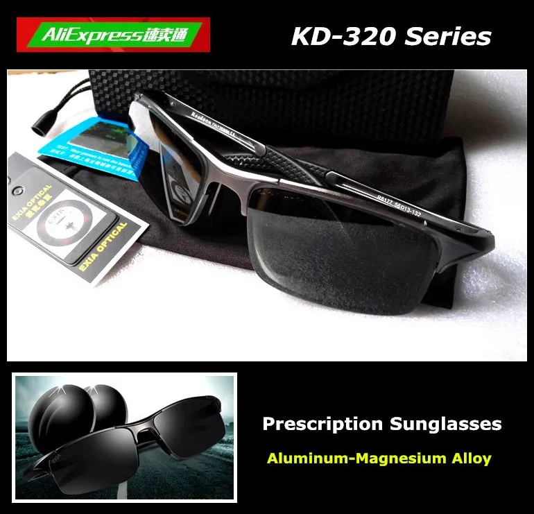 

Polarization Sunglasses Grey Lenses Myopia Prescription EXIA OPTICAL KD-320 Series