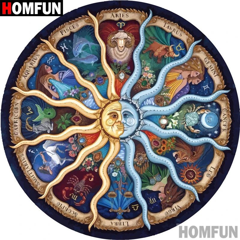 

HOMFUN 5D DIY Diamond Painting Full Square/Round Drill "Cartoon disc" 3D Embroidery Cross Stitch gift Home Decor A00158