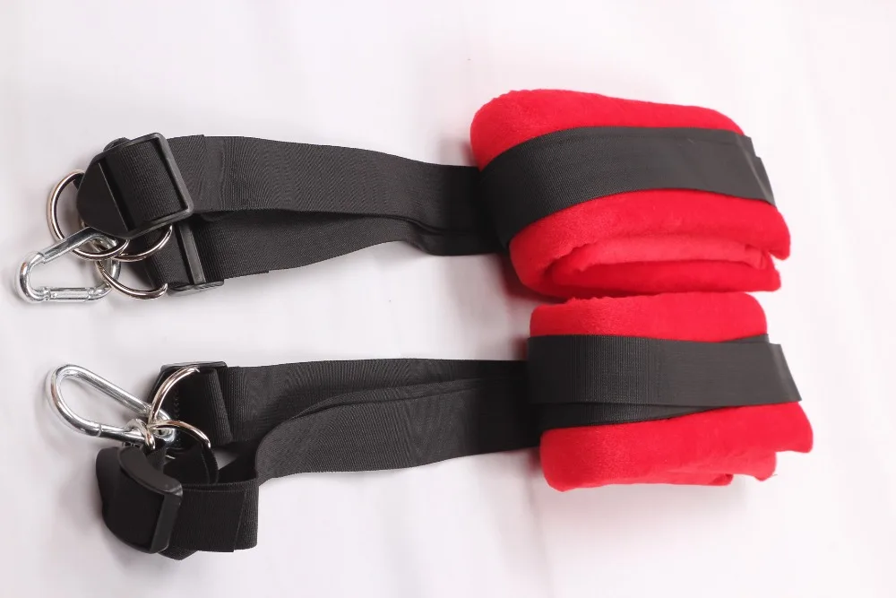 Adult Fetish Leather Leg lift open spreader bondage restraint harness handcuff Sex Game Furniture Sex Swing Hanging Couples