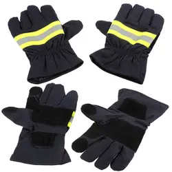 Термостойкие защитные перчатки водонепроницаемые огнестойкие устойчивые к порезам перчатки со светоотражающим ремешком