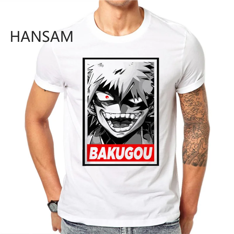 Новый Boku No Hero Academia футболка мой герой Аниме Мужская мужская забавная 3XL|Футболки| |