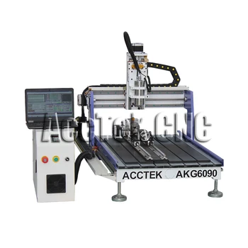 

AccTek 6090 advertising cnc router, mini cnc router machine with rotary axis for wood, acrylic, mdf, metal