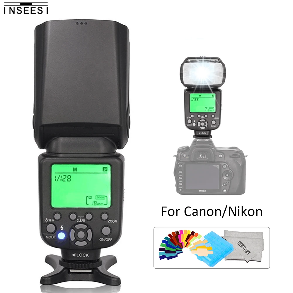 INSEESI IN 560IV FlashOR IN586EX II TTL HSS Wireless Flash Speedlite For Canon 5D 60D 7D 700D