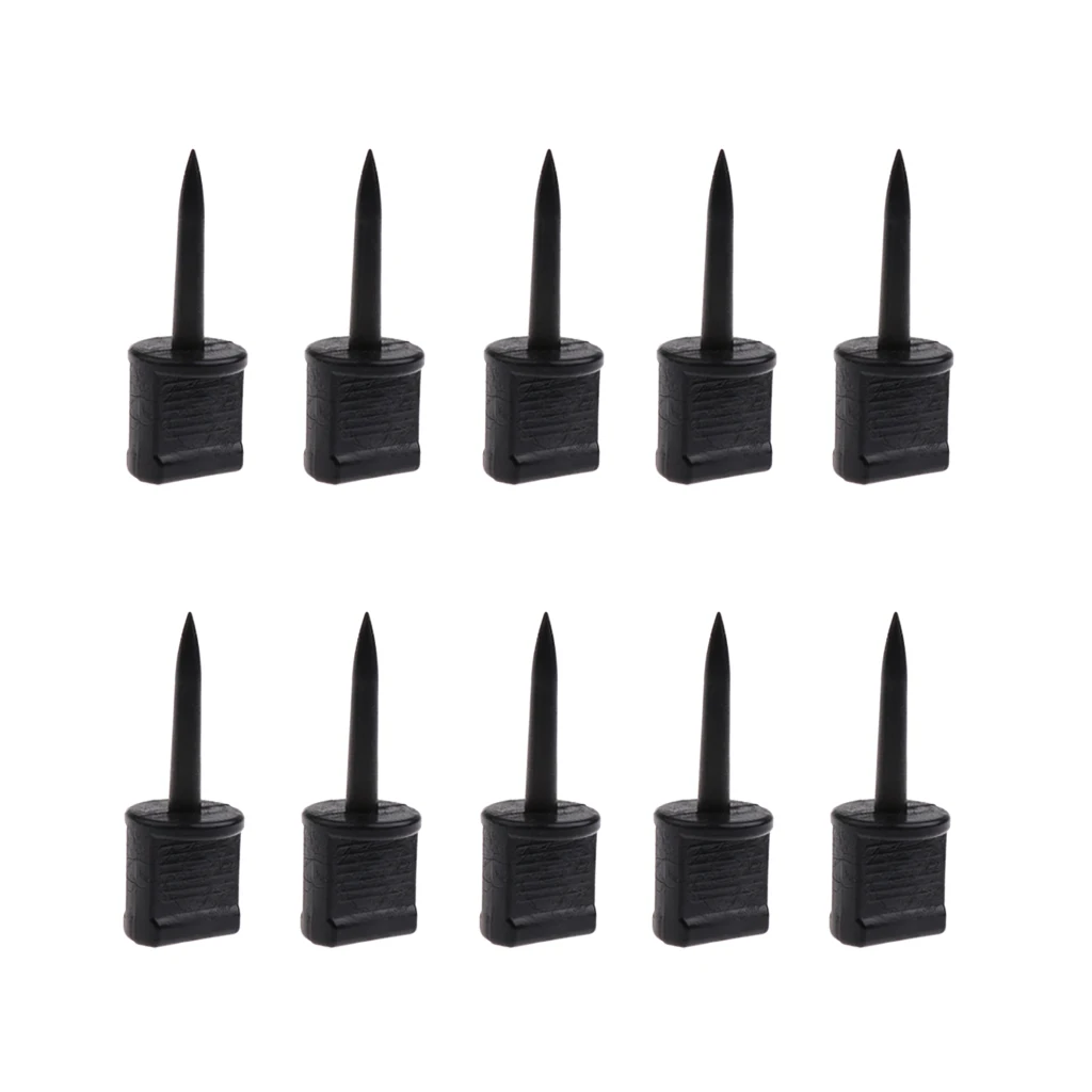 10 Pieces Archery Target Pins Nail Supplies Target Face Pins 5.5x1.9cm Black
