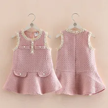 Новинка; зимняя теплая одежда для маленьких девочек; розовый жилет для детей; платье принцессы;