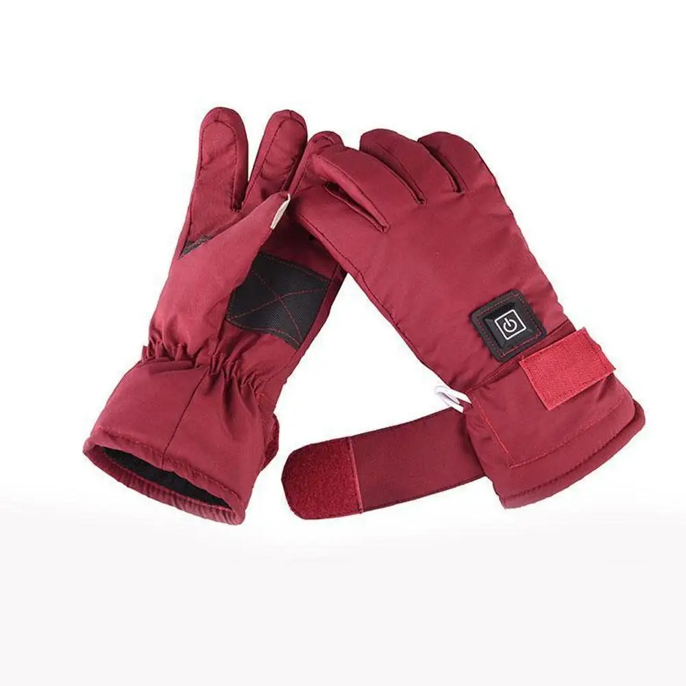 

Women's Winter Touch Screen Warm Electric Heated Hands Rechargeable Gloves Outdoor Skiing Gloves