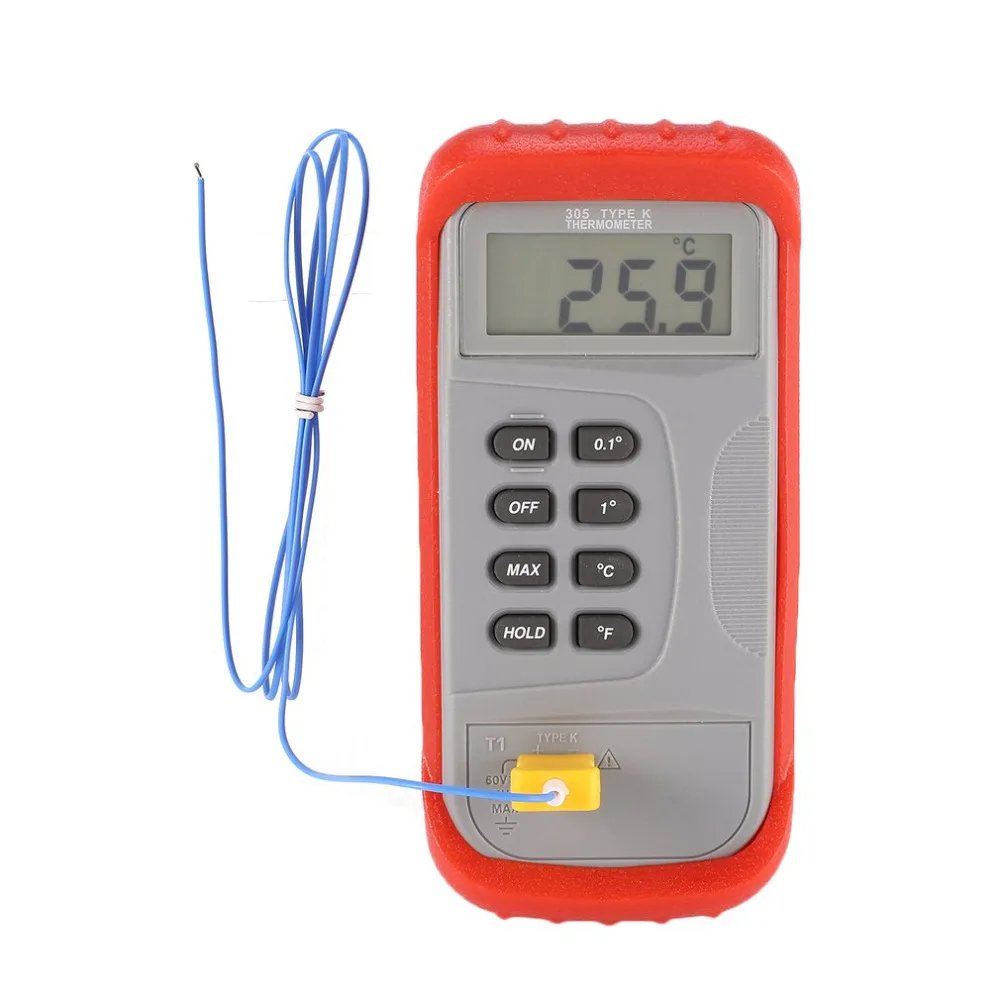 

Digital Thermometer Thermocouple Temperature Meter Handheld Tester Measure -50 to 1300C For Dual K-type LCD Poratable Drop ship