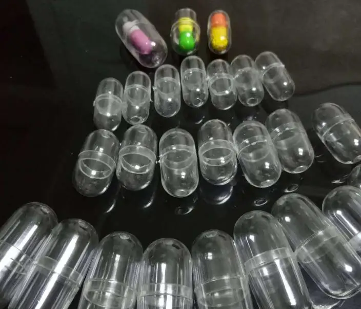 500 шт/партия Безопасные Медицинские пустые оболочки капсулы, DIY прозрачный различные порошок многоразового е бутылки, косметический контейнер для масок