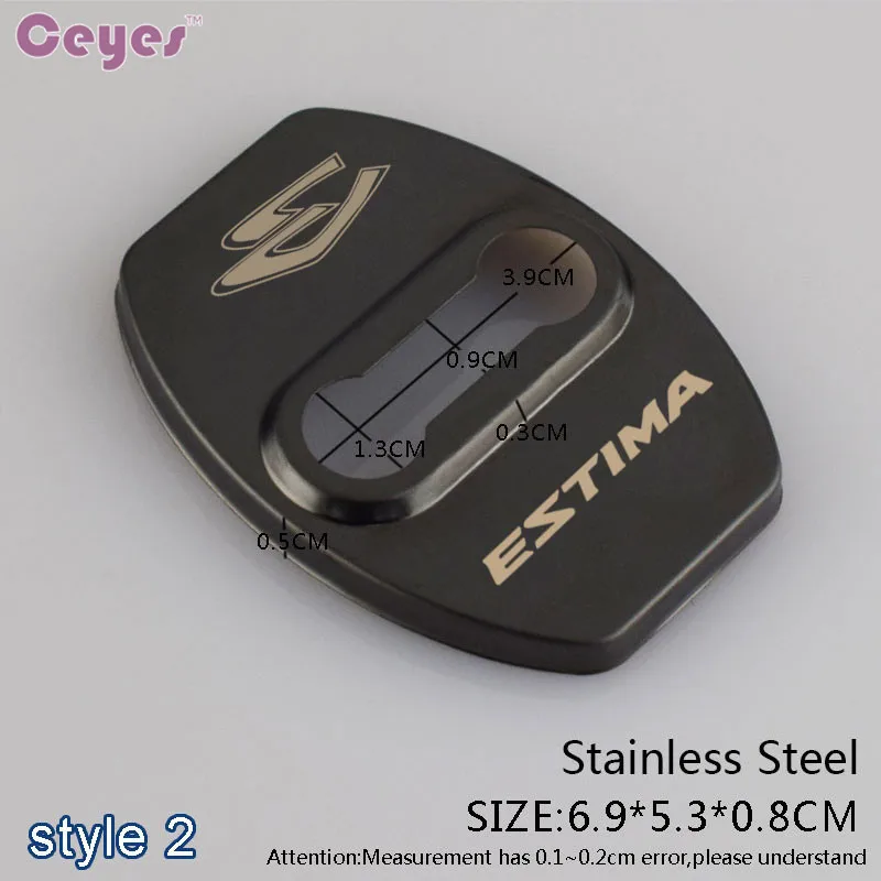 Car Door Lock Cover Car Emblem JDM Case Toyota Estima C-HR Corolla Avensis CHR Accessories car door lock cover
