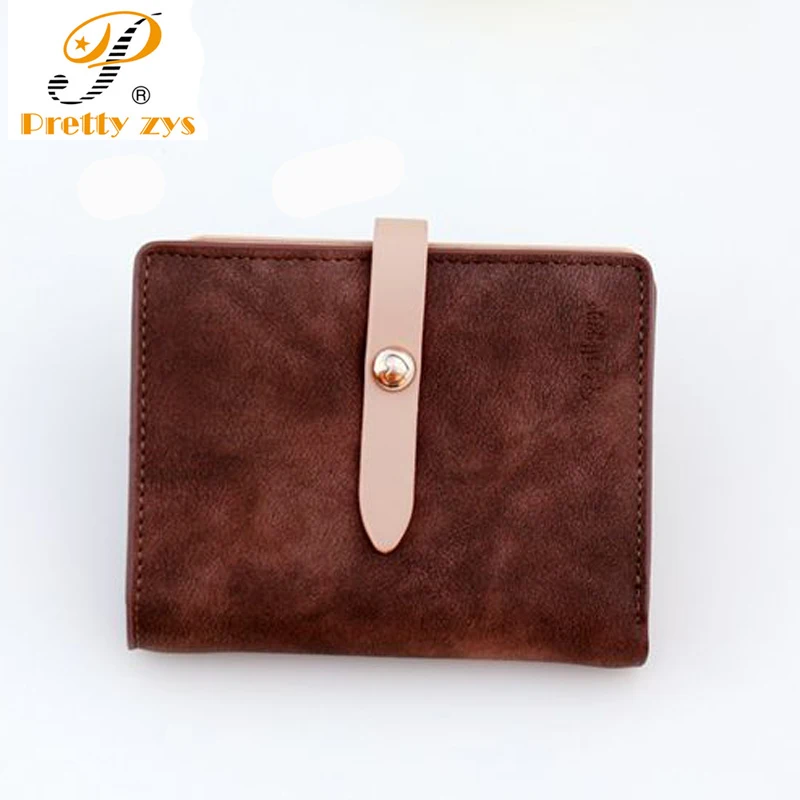 

Prettyzys Women Wallet Luxury Brand Short Hasp Woman Wallet High Quality Ladies Wallet PU Nubuck Skin Fashion Women Purse