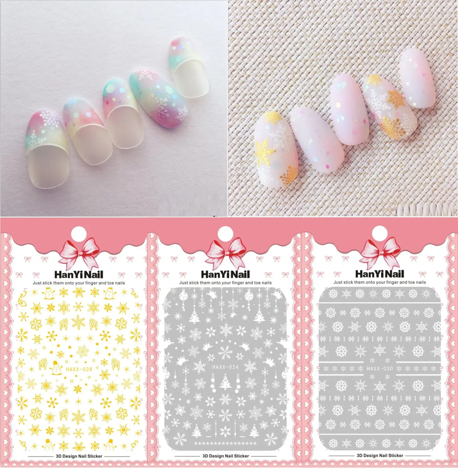 

1 Sheet Nails Art Manicure Back Glue Decal Decorations Design Nail Sticker For Nails Tips Beauty
