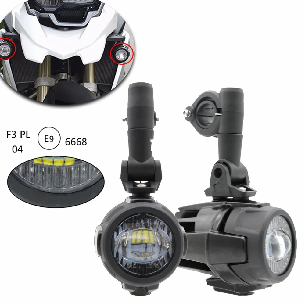 2 40W LED Auxiliary Fog Light Assemblies Safety Driving Lamp Motorcycle for BMW R1200GS F800GS.5jpg.j5pg