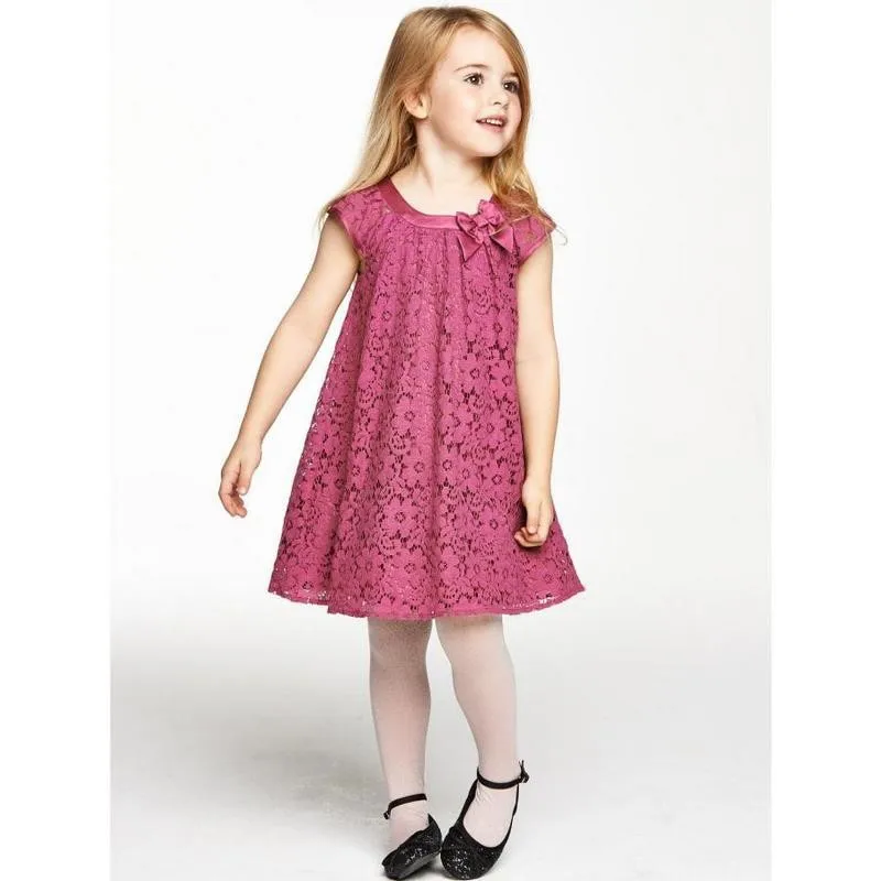 Летний стиль кружевное платье для девочек для маленьких девочек Повседневное платья Детская одежда, vestidos Infantis Одежда для девочек