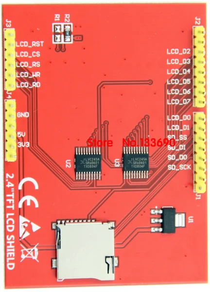 2,4 дюймовый 2," TFT ЖК-экран сенсорный дисплей с tf-ридером ili9341 Драйвер 320x240 Вт/стилус для Mega2560 uno r3 платы