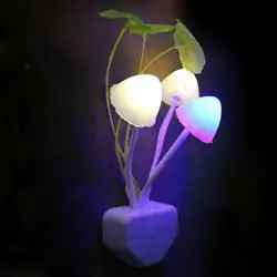 EU/US Романтический красочные светодиодный Гриб Night Light DreamBed лампы домашнего освещения приятные подарки