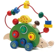 Лабиринт в форме шарика сортировщик Ежик ребенок обучения ходунки тяните вдоль тележки игрушка Развивающие игрушки для детей малышей