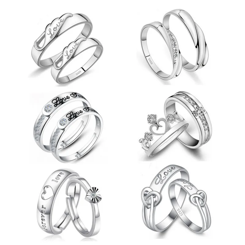 

1 pcs sell Silver white Zircon Engagement Rings for Women Rose Gold Color Wedding Rings Female Austrian Crystals Jewelry Top