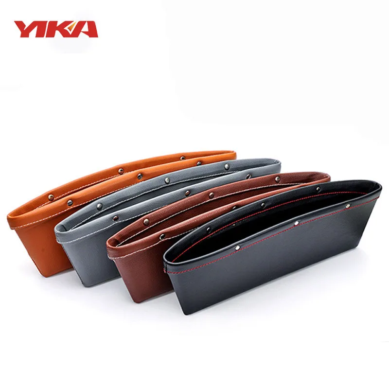 

2017 Hot Qualit Leather Seat Crevice Storage Box Leakage leaks Caught Stowing Tidying Car Organizer For Peugeot 3008 All kinds