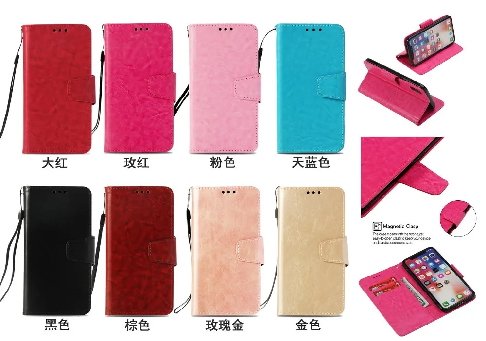 Flip Leather Case For Sony L1 L2 XA XA1 XA2 E5 XZ1 Compact XZ2 Wallet Cover Phone Cases | Мобильные телефоны и аксессуары