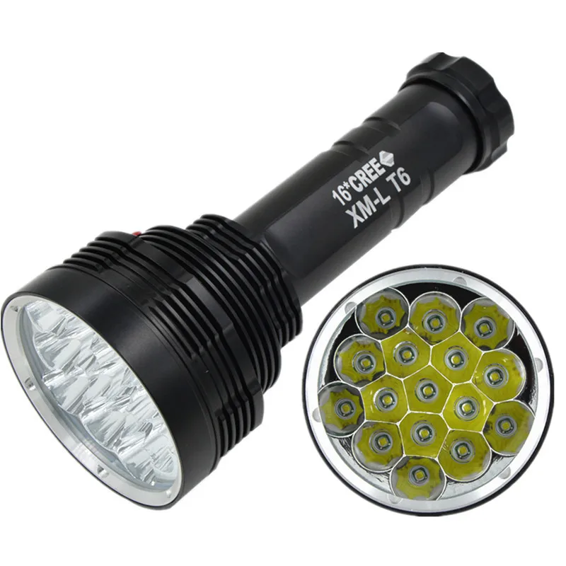 SKY RAY S88 15000 Lumens 16T6 16 x CREE XM L XML T6 LED Flashlight