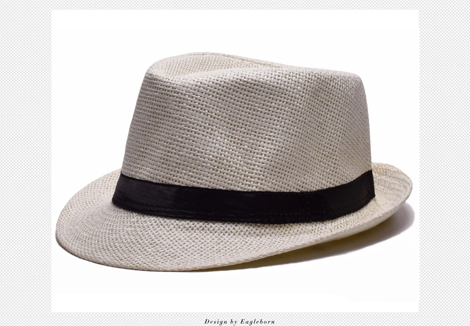 Eagleborn Соломенная шляпка Мужская Женская Формальная джазовая Кепка s Мужская Панамы пляжная шляпа от солнца Мужская трендовая ковбойская танцевальная фетровая кепки