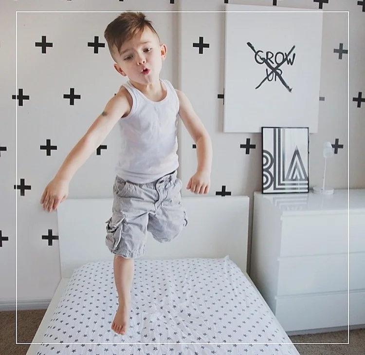 زد a052 80 قطع مجموعة كيد نوم pvc ملصقات الحائط عبر زائد جدار صائق ل غرفة الطفل الجدار الديكور