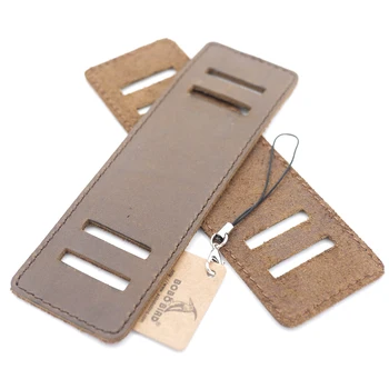 

BOBO BIRD Antique Wooden Watches Wide Genuine Leather Strap For Men Watches As Gift