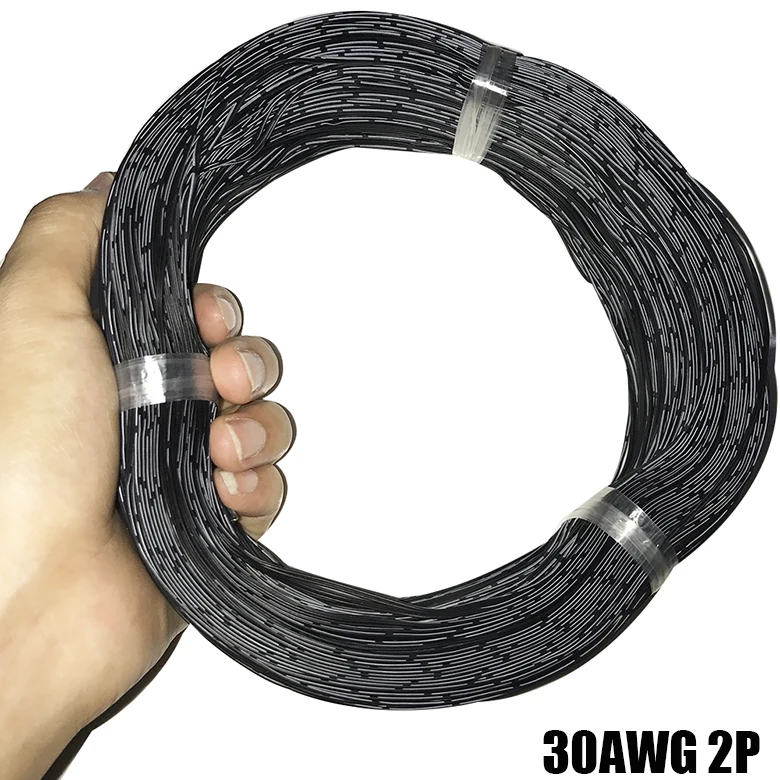 2Pin 3Pin 4Pin 5Pin 6Pin силиконовая линия подключения сигнальный провод питания 30awg Тест Электрический кабель черный kablo