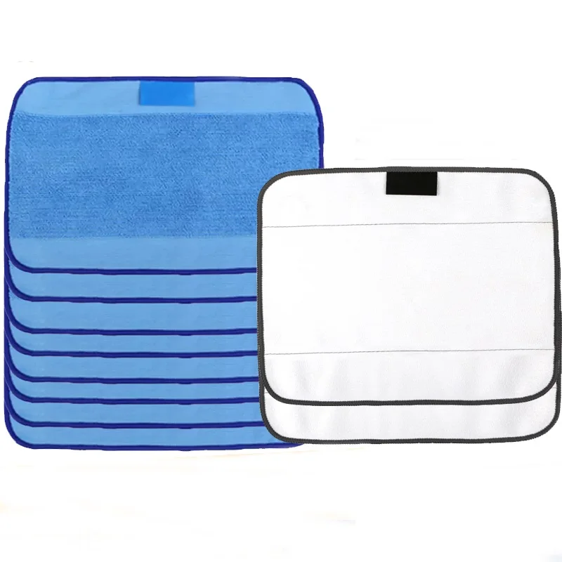 

Microfiber 8pcs Wet & 2pcs Dry Dweeping Pro-Clean Mopping Cloths for Robot irobot Braava Minit 4200 5200 5200C 380 380t