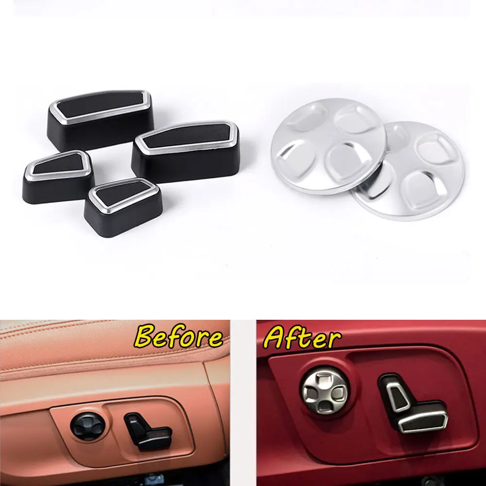 Car Inner Seat Control Switch Button Cover Trim ABS Fit For Maserati levante 2016in Interior
