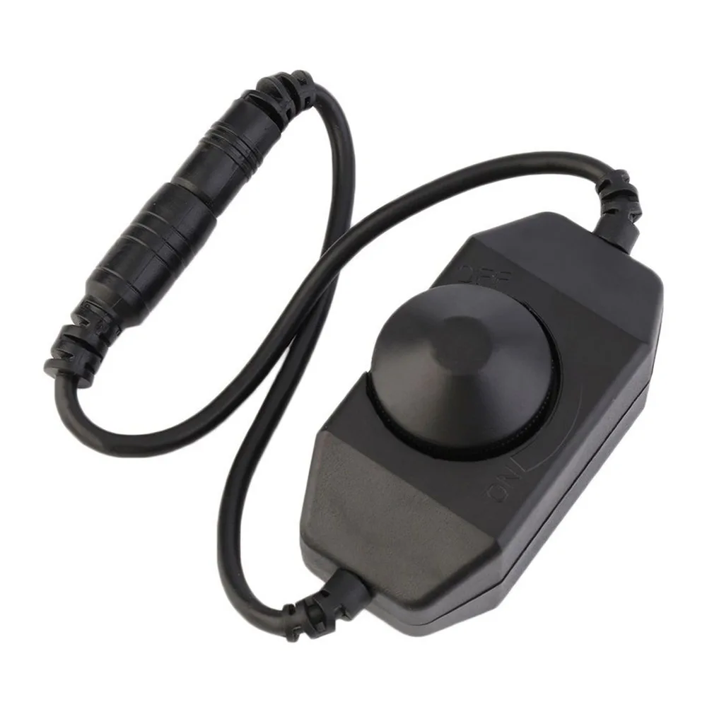 Премиум 12 В постоянного тока 0- ШИМ ручной регулятор диммер для светодиодной ленты светильник черный стильный светильник ing аксессуары диммеры
