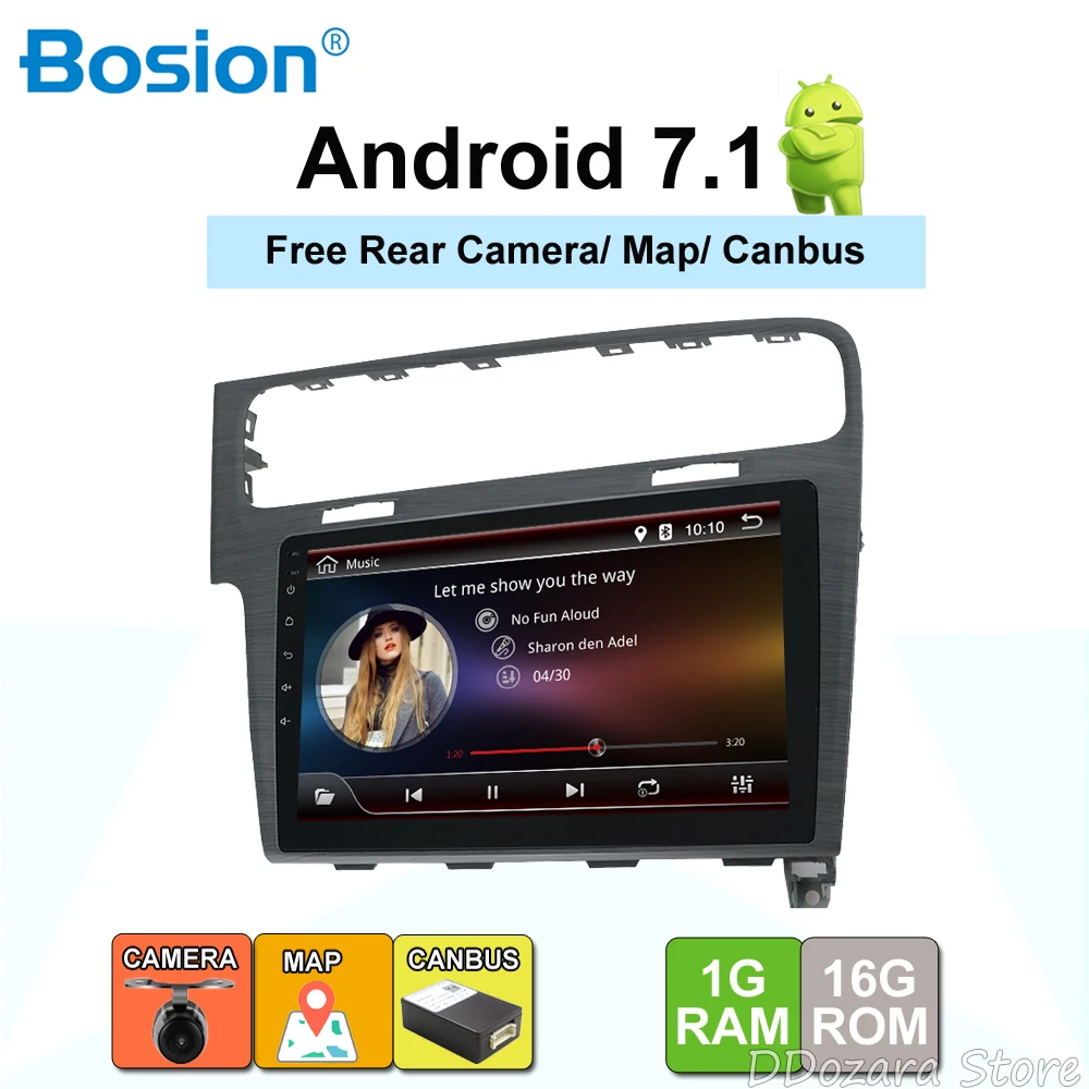 

Android 8.1 Quad-core 10.1 inch Car Radio HeadUnit GPS Navi Player for 2013- 2015 Volkswagen Golf 7 With SWC WIFI