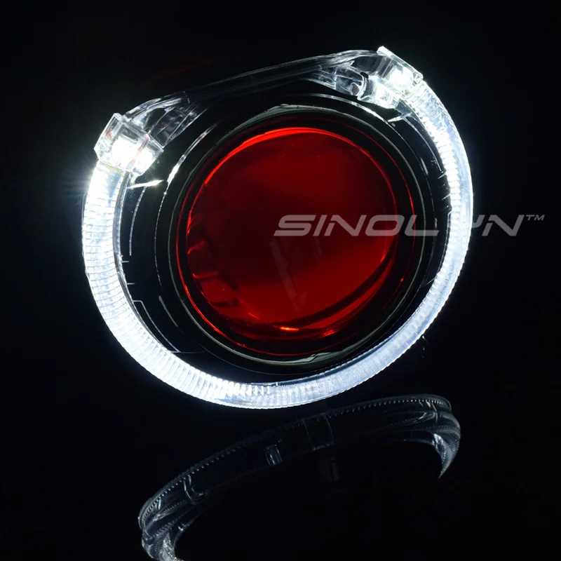Sinolyn Ангел Дьявол глаза HID проектор фары линзы биксенон 2,5 WST объектив для H7 H4 автомобильные аксессуары DIY Настройка использования H1 ксенон