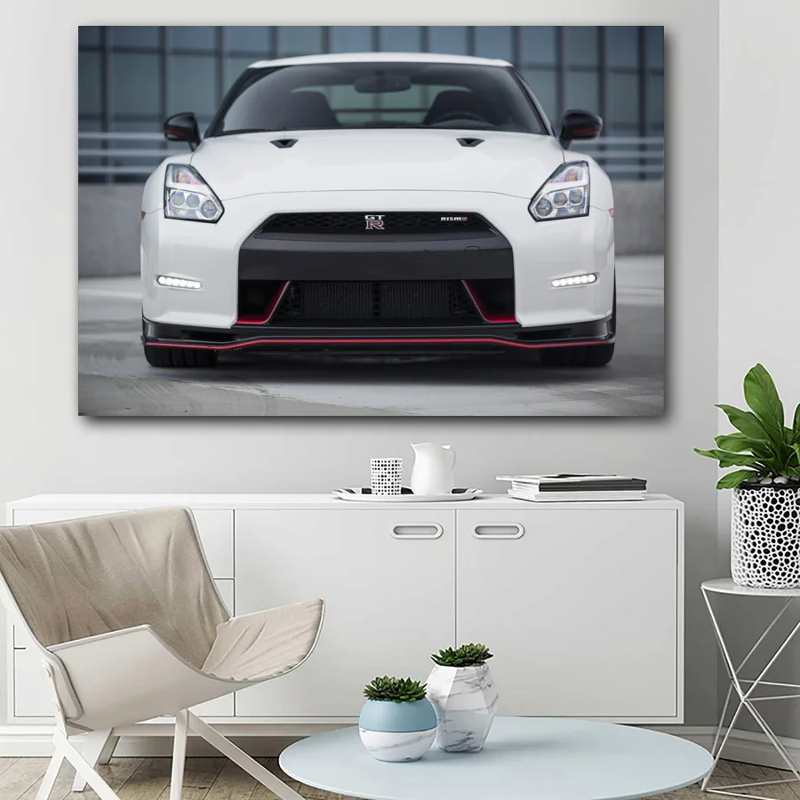 Плакаты GTR R35 для обоев Supercar холст Шелковый художественный принт картина в рамке