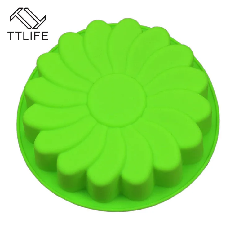 

TTLIFE Chocolate Candy Jelly Mold Silicone Large Flower Cake Mould Baking Pan Cake Chocolate Baking Mold Kitchen Baking Tools