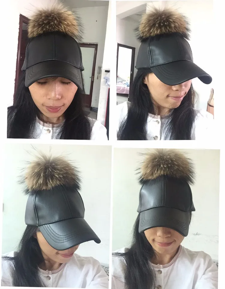 Pom pom baseball cap  (7)