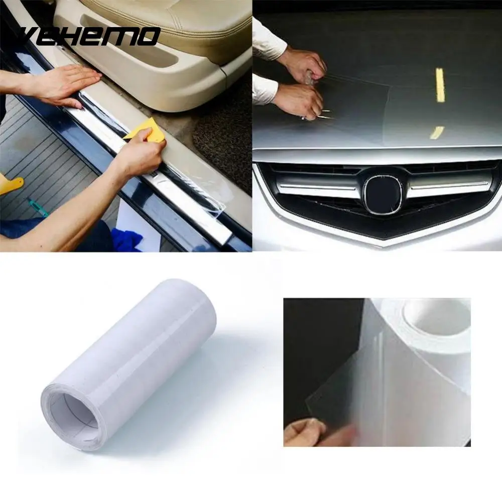 3 Meters Rhino Leather Skin Car Bumper Hood Paint Protect Sticker Decal Protective Film Vinyl Clear Transparent Car Styling