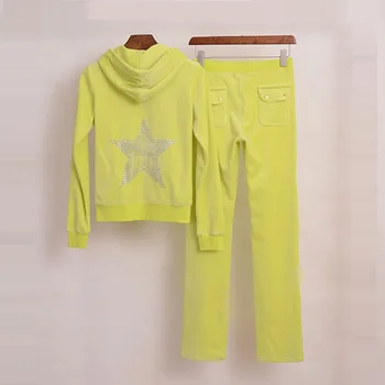 

Spring / Autumn / 2020 Women's Brand Tracksuit Velvet Cloth Women's Suit Velor Tracksuit Sweatshirts & Pants Size S-XXL