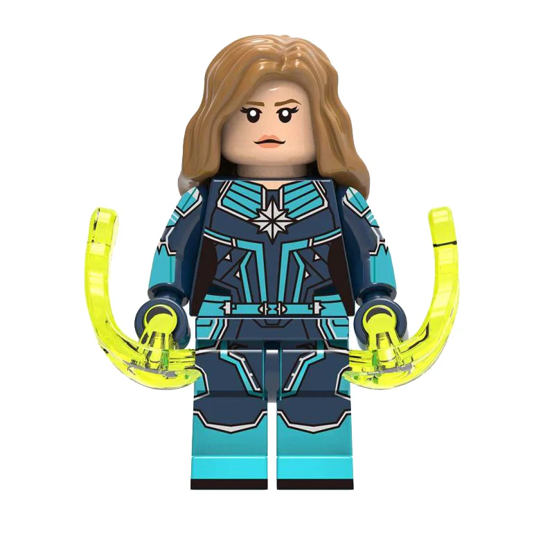 New Legoingly Super Heroes Avengers 4 Endgame Captain Marvel Ronan Accuser Nick Fury Spiderman Building Blocks toy for children