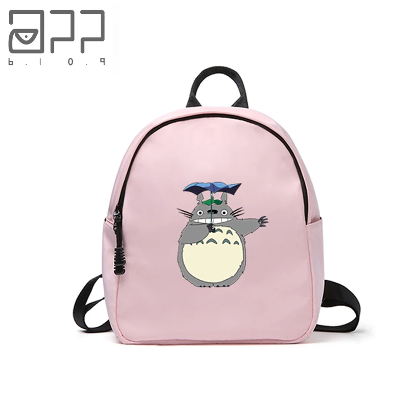 

APP BLOG Cute Style Totoro Mini Women's Men's Backpacks USB Charging Tablet PC Backpack For Teenager Girls Waterproof Bags 2018