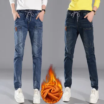 

Deodar Plus Size Jeans Women Denim boyfriend jeans for women befree Winter Warm Women Stretch Jeans Denim Pencil Pants