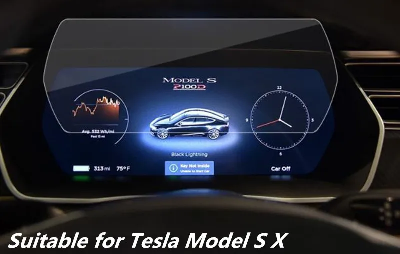 Для Tesla модель S X центральный контроль навигации сенсорный экран gps экран протектор 17 дюймовая панель Защитная пленка приборная панель