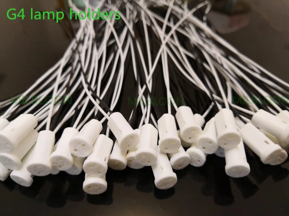 10pcs G4 Base G4 Socket Plug Special Ceramic G4 Hold Head