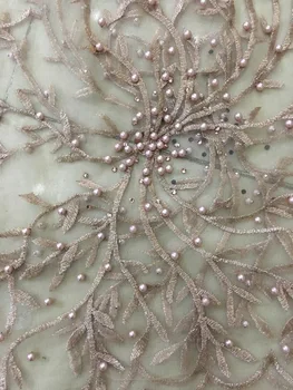 

Wholesale price guipure lace Fabric white color Stones lace African French lace fabric high quality for wedding dress sewing