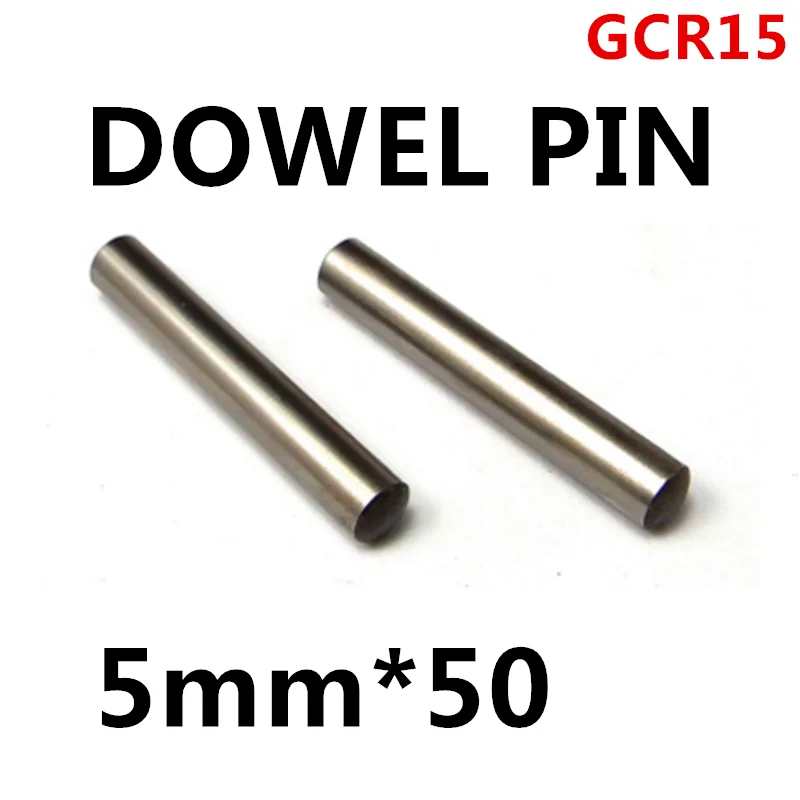20pcs/lot High Quality 5*50mm 5mm GGr15 Bearing Steel Round Dowel Pin