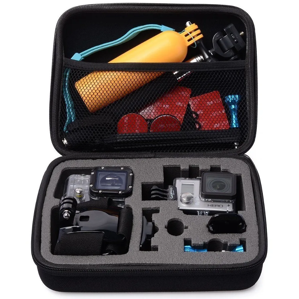 

New Arrival Portable M EVA Storage Parts Outsourcing Pouch Camera Bag for Go Pro Gopro3 HERO 3/3+ 2 1 Accessories